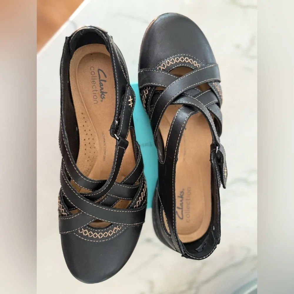 Clark’s Roseville Strap Mary Jane Shoes Sz 8.5M
